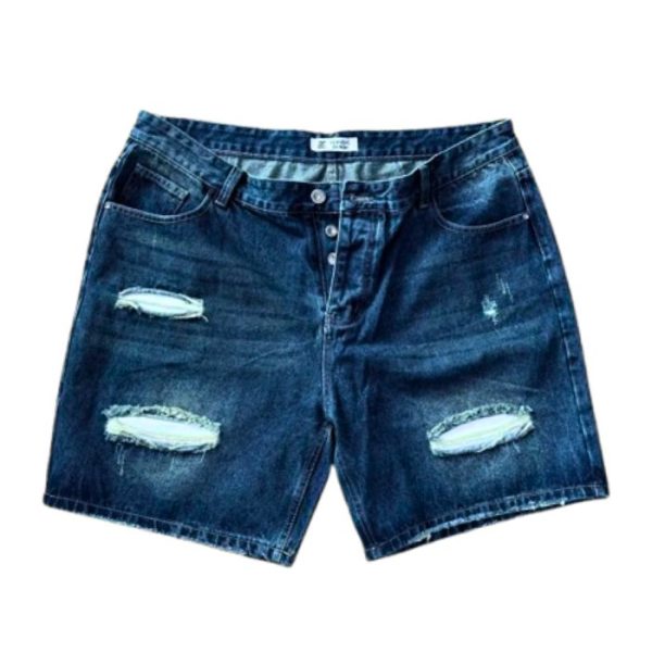 Heritage Indigo Distressed Thrasher Denim Shorts.jpg