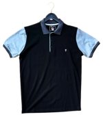 Onyx & Slate Color-Block Tech Polo Shirt.jpg