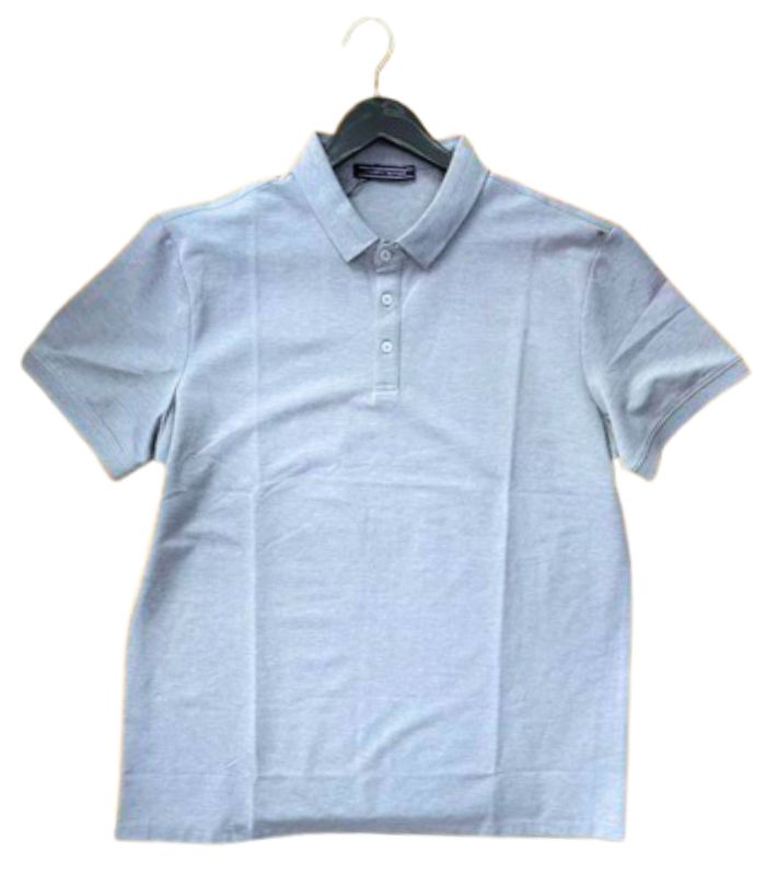 Tommy Hilfiger Mist Grey Cotton Slim-Fit Polo Shirt.jpg