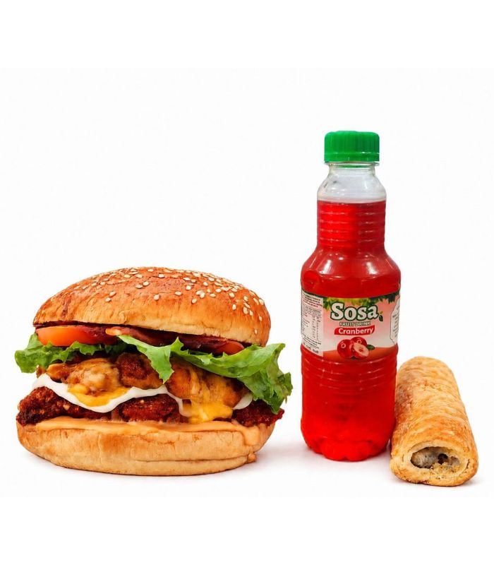 TLS Beef Burger, TLS Sausage Roll & Sosa Fruit Drink Combo Snack TLS-Beef-Burger-TLS-Sausage-Roll-Sosa-Fruit-Drink-Combo-Snack.jpg